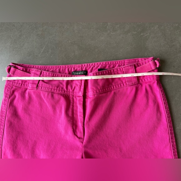 Vintage Tahari Fuchsia Women’s Straight Leg Pants Size 8 - Picture 8 of 12